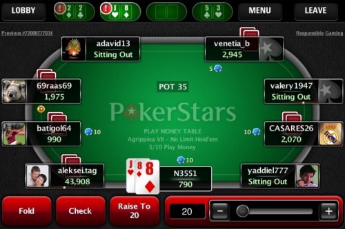 Скриншот для PokerStars Mobile - 2