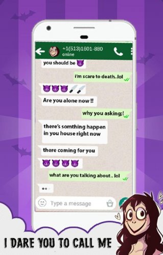 Скриншот для Creepy Call & Chat: Momo Game - 1