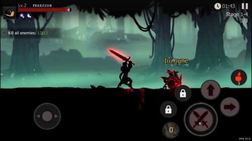 Скриншот для Shadow of Death: Dark Knight - Stickman Fighting - 1