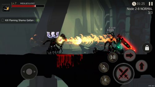 Скриншот для Shadow of Death: Dark Knight - Stickman Fighting - 3