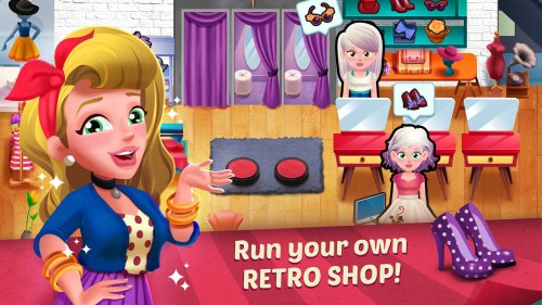 Скриншот для Retro Style Dash - Fashion Shop Simulator Game - 1