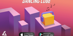 Dancing cube line jump : tap tap music world tiles