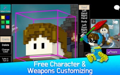 Скриншот для Hero craft : weapon, character skin craft RPG - 1