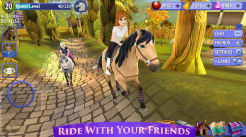 Скриншот для Horse riding tales - ride with friends - 1